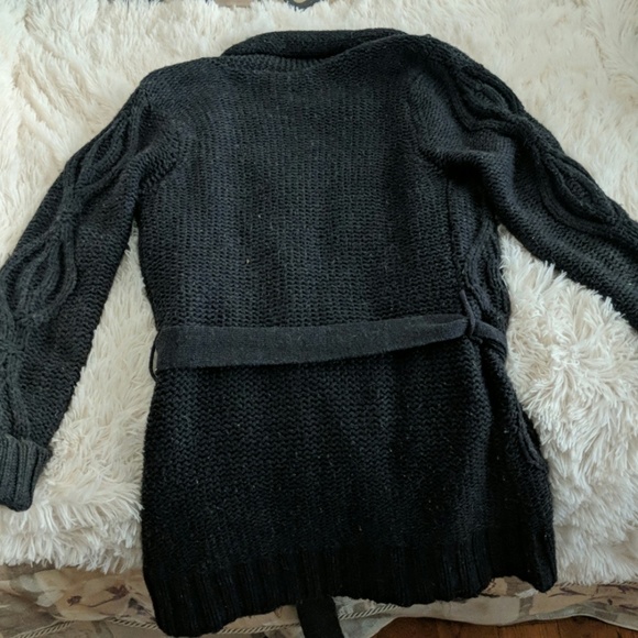 Long thick knit cardigan - Picture 2 of 2